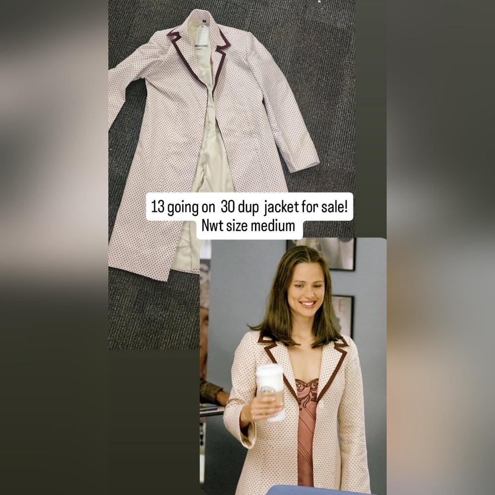 13 Going On 30 Dup Jacket. Women's Pink and Brown Jacket